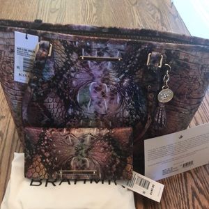 NWT Brahmin medium asher and NWT ady wallet in rattlesnake